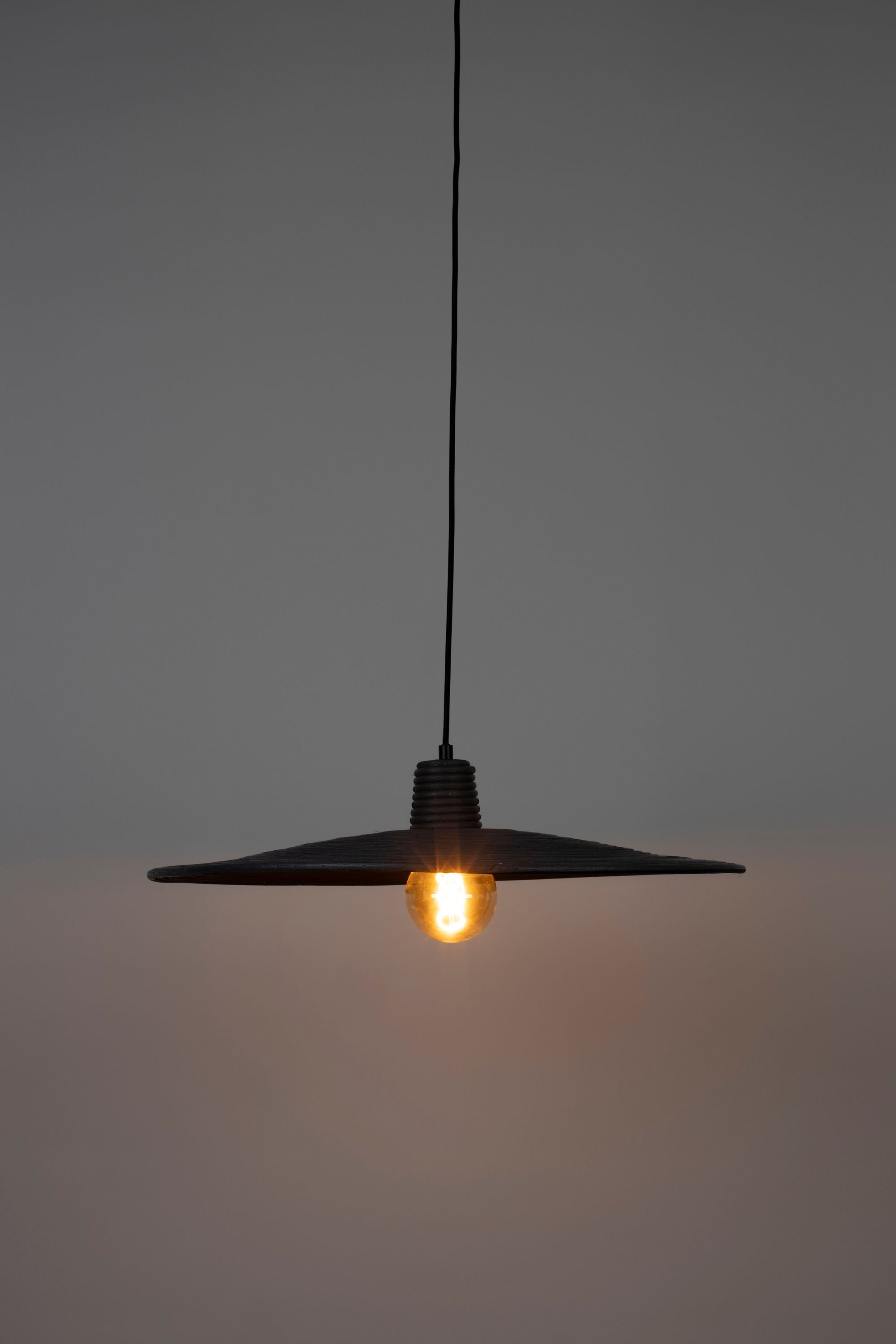 Zuiver Balance Black Rattan Pendant Lamp Large